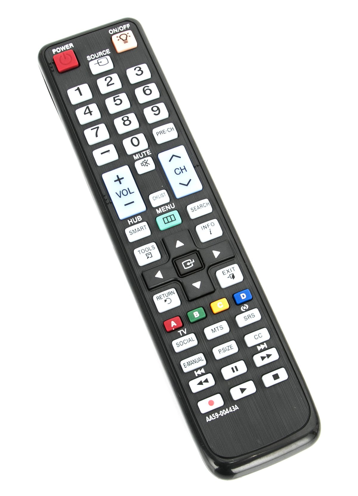 New AA59-00443A Replaced Remote fit for Samsung LED TV 6000 Series 6050 Series UN40D6000 UN46D6000 UN55D6000 UN40D6050 UN32D6300 UN32D6000SF