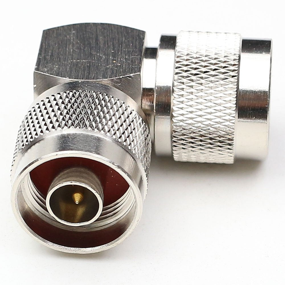 ANHAN N Type Connectors N Adapters N Type Coax Connector Walkie Talkie N adapters RF coaxial Cable Adapter (N Male to Male Right Angle)