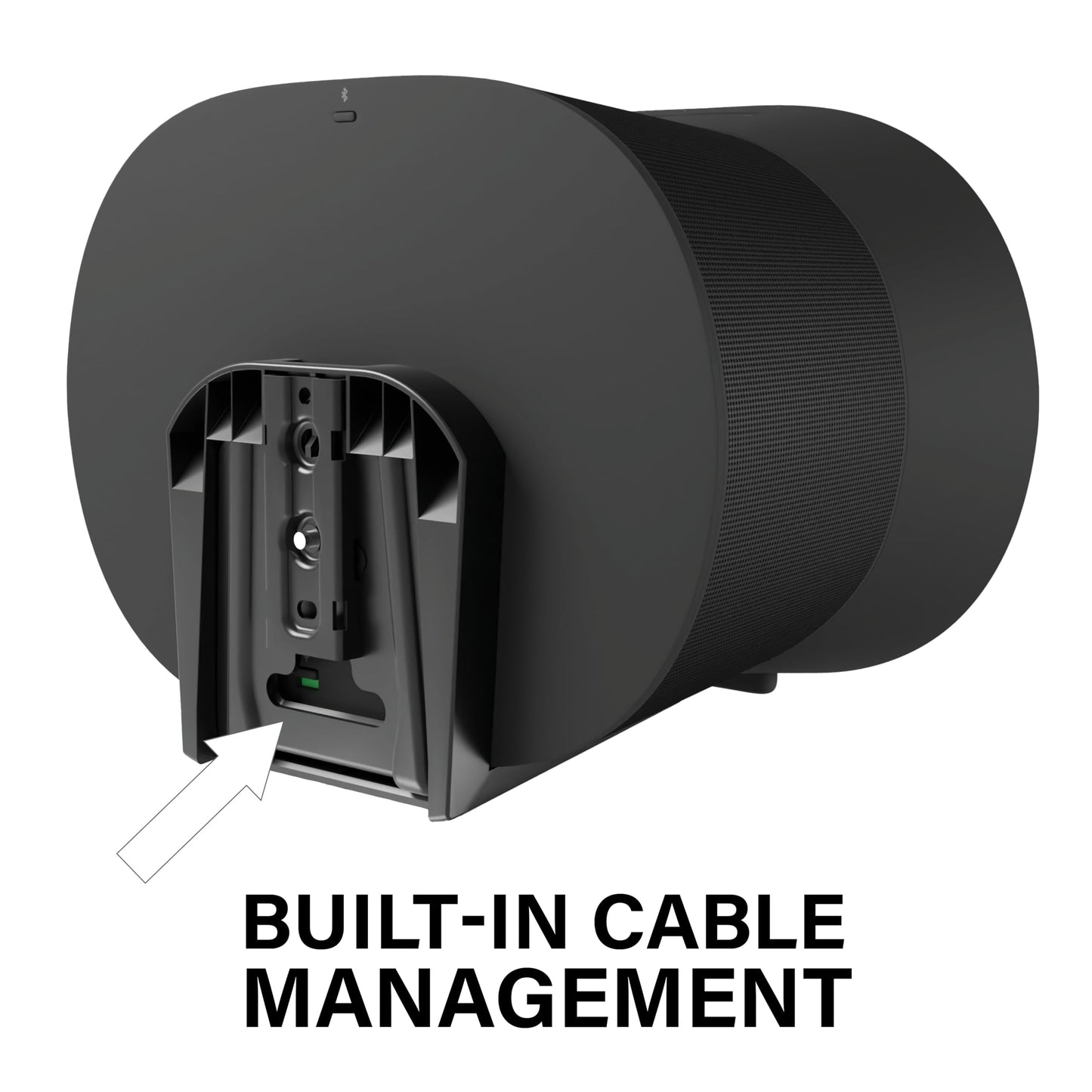 Sanus Fixed Speaker Wall Mount for Sonos Era 300™ - Low Profile Speaker Mount with Easy 3-Step Install & Included Hardware - Single, Black Mount