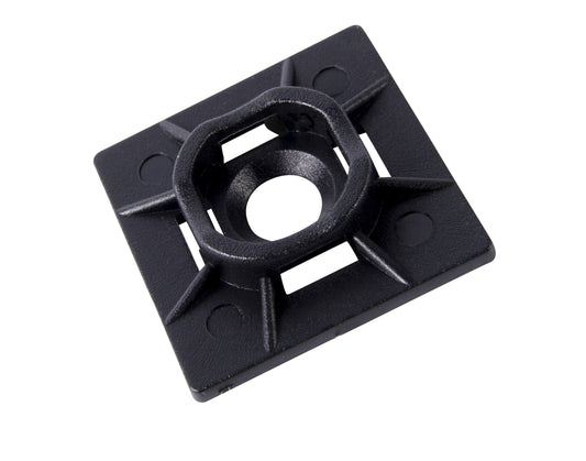 Gardner Bender MB-20UVB Cable Tie Mounting Base, 1 Inch. x 1 Inch., Wire / Cord Management Industrial and Household Use, 100 Pk., UV Resistant Black