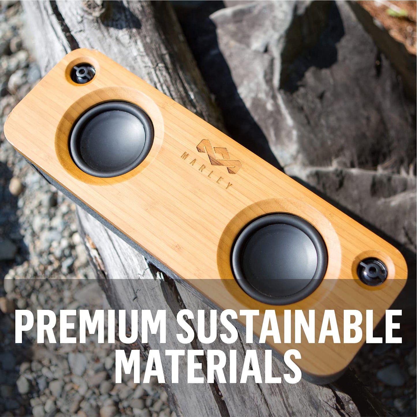 House of Marley - Get Together Bluetooth Portable Bluetooth Speaker and Audio System - 3.5 Woofer & 1 Tweeters, 30m Wireless Range, 8 Hour Playtime