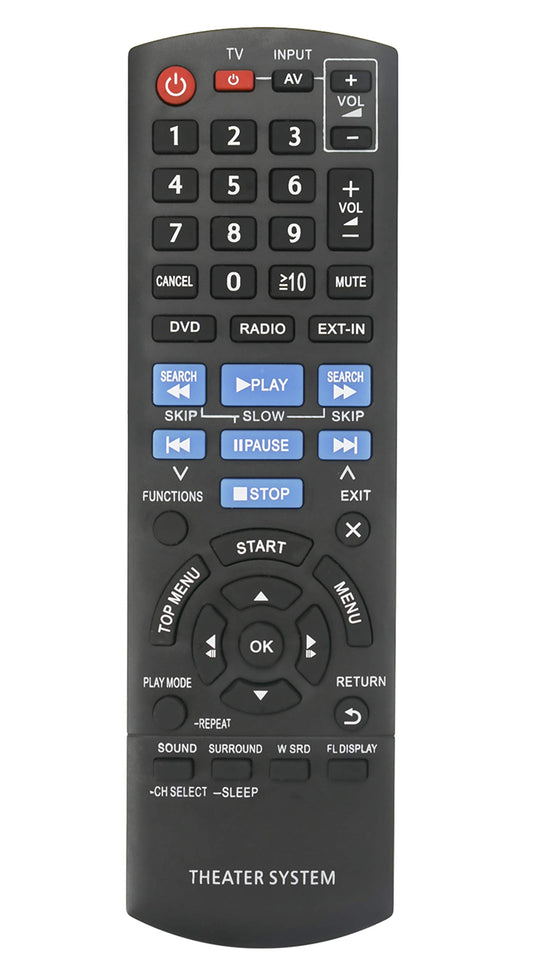 New N2QAYB000626 Replace Remote fit for Panasonic Home Theater SC-XH50 SA-XH50 SAXH50