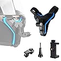 Motorcycle Helmet Chin Strap Mount Compatible for GoPro Hero 13/12/11/10/9/8/7/(2018), 6, Hero Black, for Insta 360 X3 GO3, Yi, SJCAM, for DJI Action