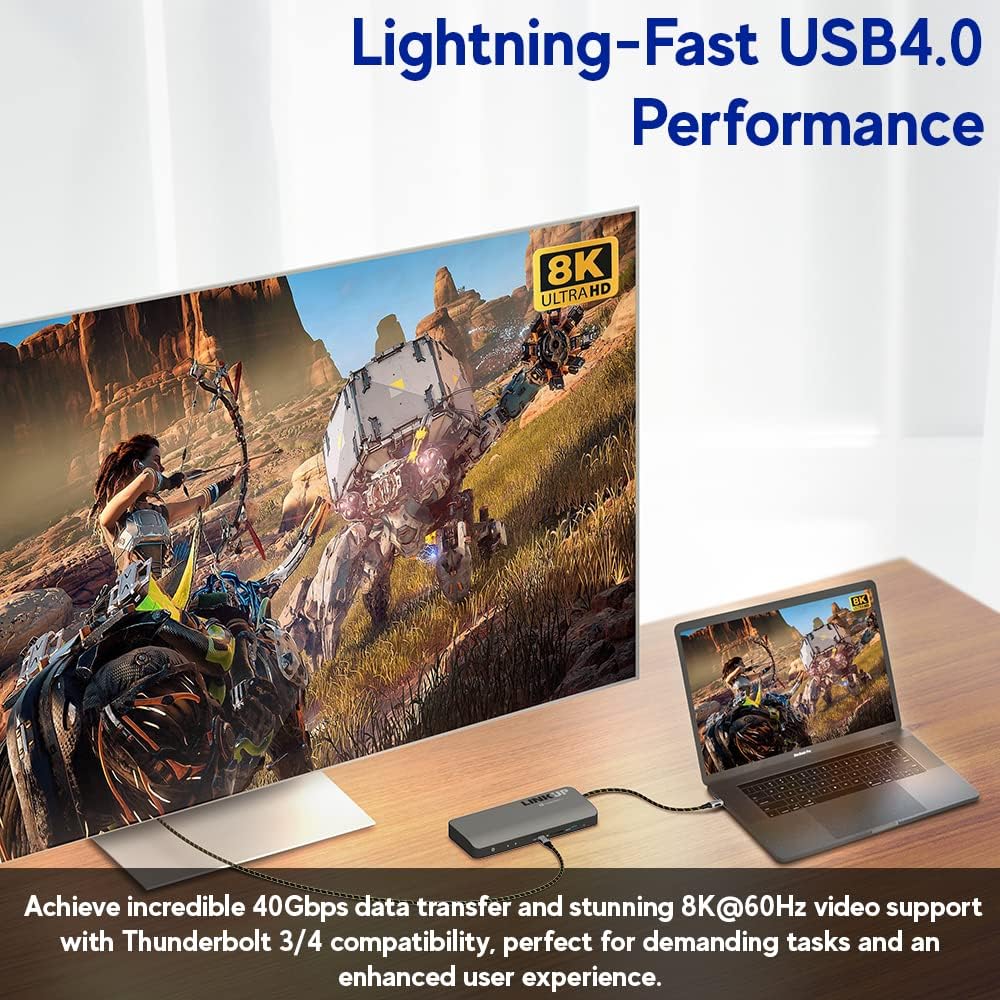 LINKUP USB 4.0 USB C to USB C Cable | Thunderbolt 4/3 Compatible | Type C Charger for MacBook and iPhone | 240W Fast Charging | 40Gbps Data Transfer |