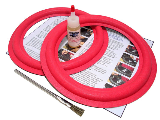 Springfield Speaker 10" Foam Surround Edge Repair Kit - 2 Speaker Kit - Compatible with Cerwin Vega 101W-2, 101W2, 101-W2, 102-WT, 102WT, 240-SE
