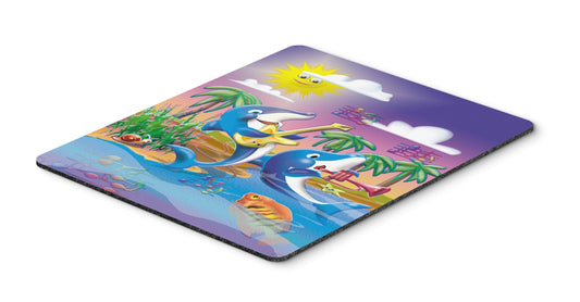 Caroline's Treasures APH2485MP Dolphin's Playing Music Mouse Pad, Hot Pad or Trivet for Home Office Gaming Working Computers Laptop Mouse Mat,Washable