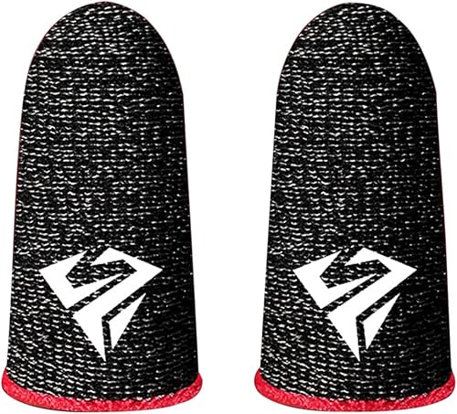 Wentoenapp 1Pair Gaming Finger Gloves Gaming Finger Sleeves Anti-Slip Sweatproof Ultra-Thin Touch Screen Gloves Fingertip Cover for Mobile Game Gaming