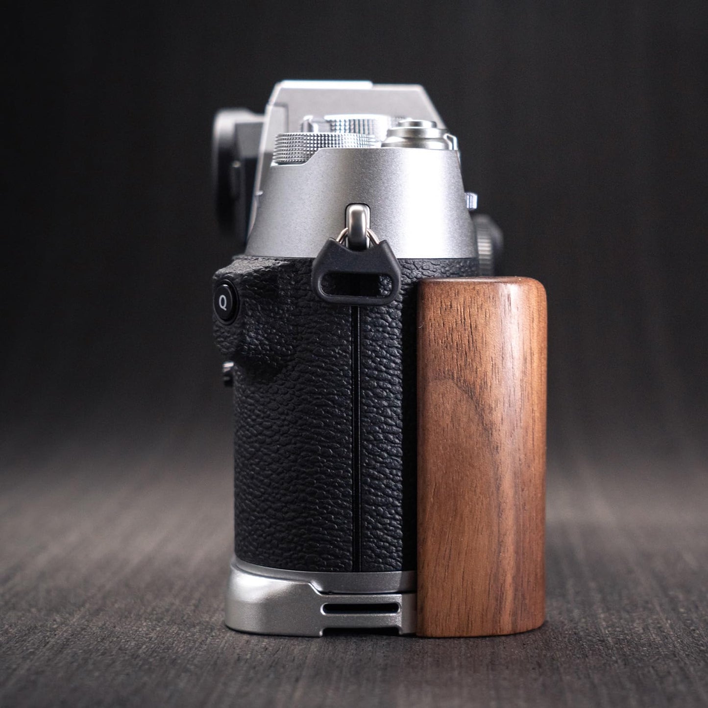 Iborrys L-Shaped Camera Handle ?Compatible with FUJIFILM X-T50 XT50 Camera ?Precious Vintage Solid Wood | Handcrafted by Experienced Artisans (Walnut