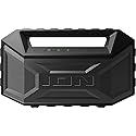 Ion Aquaboom Max Portable Boombox Stereo Speaker Bluetooth with FM Radio, Waterproof, Mudproof & Sandproof IP67 for The Beach (Renewed)