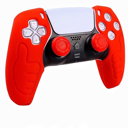 Silicone Skin for Ps5 Controller, 1pc Anti-Slip Shell Cover Case with 10 Joystick Grips for Playsation 5 Controller Wireless Gamepad(PS5 Controller