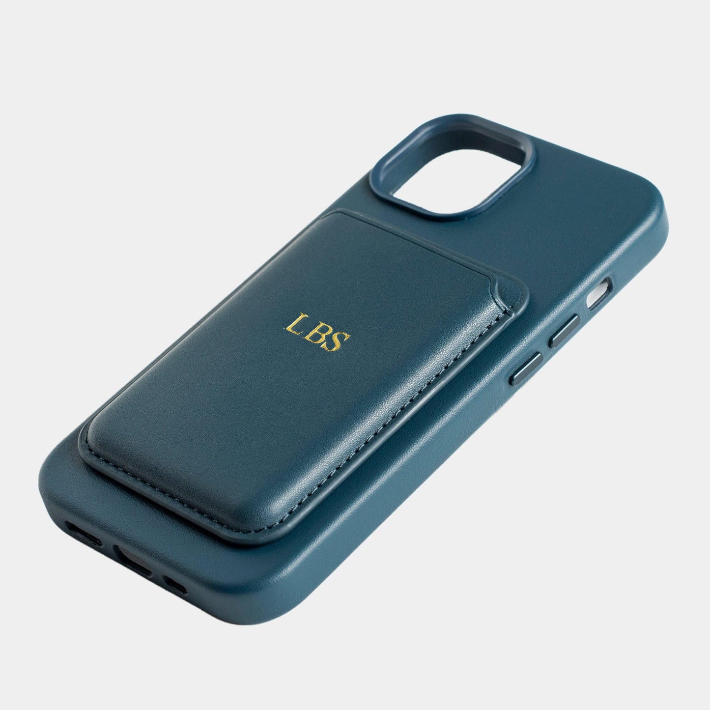 ZIPULIS Customized Gold Silver Initials Magnetic Card Wallet Holder Compatible with MagSafe for iPhone 12 13 14 15 Pro Max/12 13 14 15 Pro/ 14 15