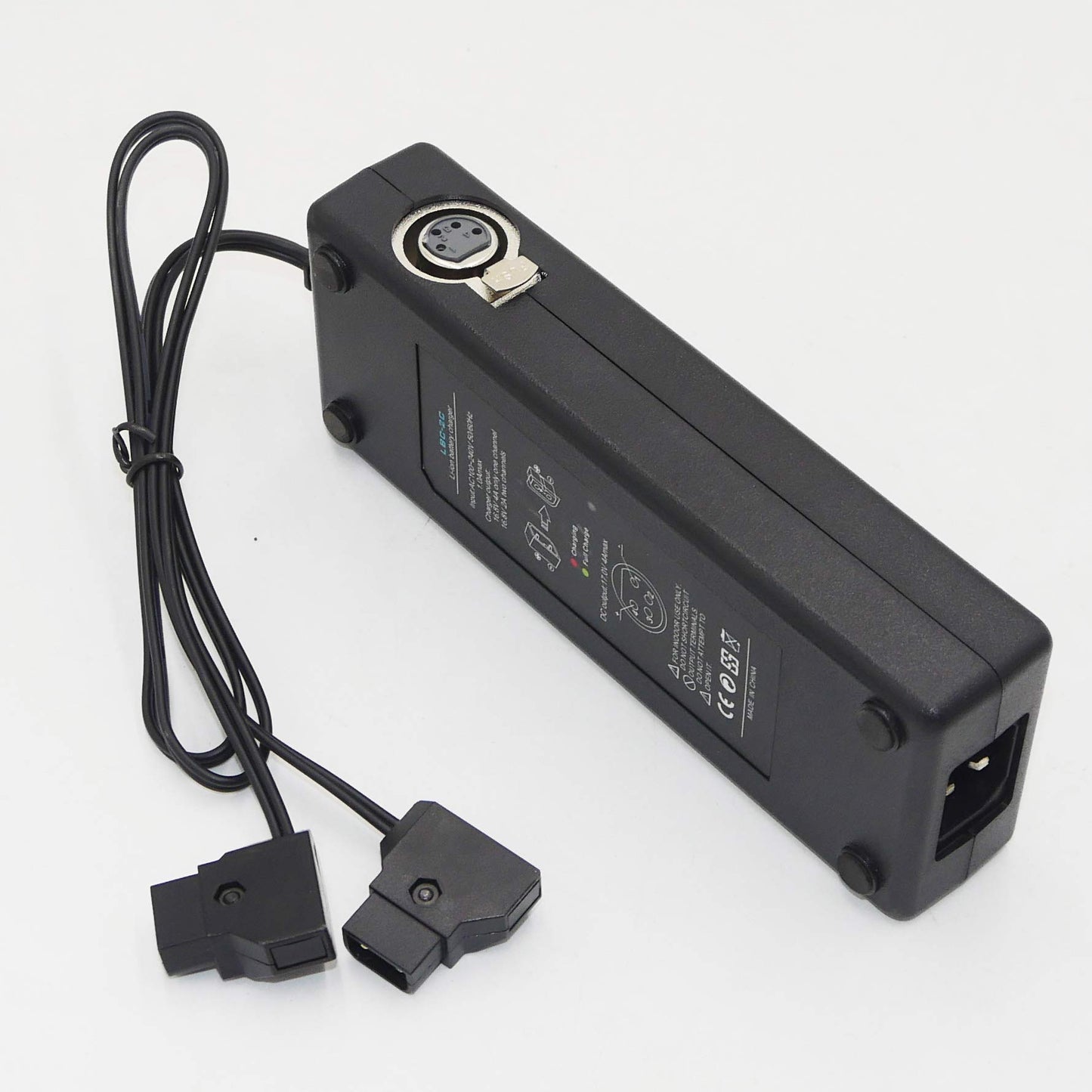REYTRIC Dual D-Tap (P Tap) Travel Charger Compatible Sony V-Mount/V Lock and Anton Bauer Gold Mount Batteries with 2-Prong Power Cord