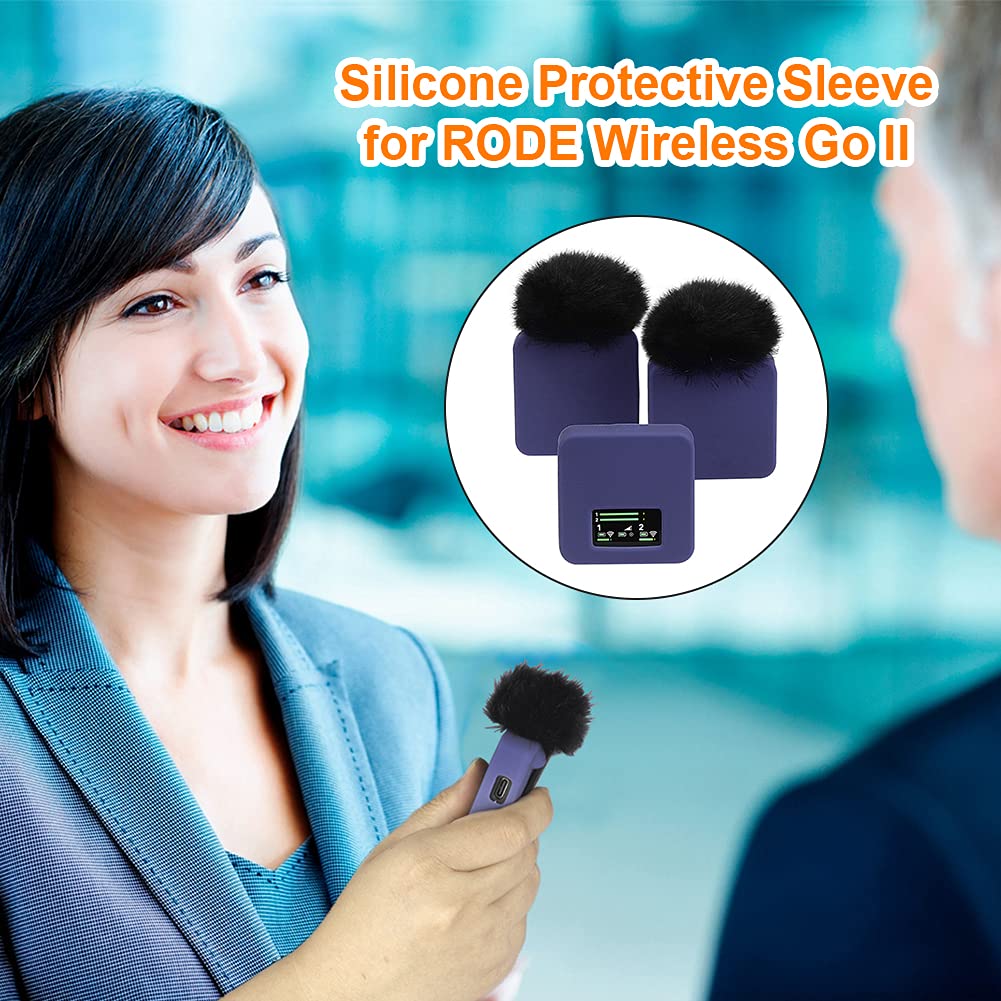 Silicone Case for Wireless Go II/Wireless GO 2 Wireless Microphone System, Compatible with Wireless Go I & Wireless Go II (Black)