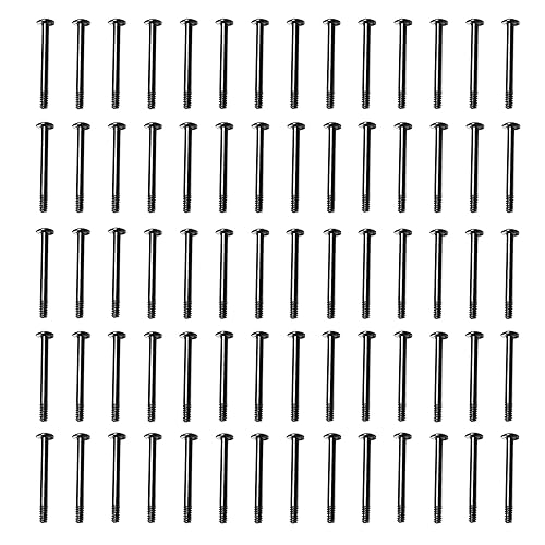 70pcs Fan Mounting Screw Radiator Water-Cooled Exhaust Fixing Black Long Screw(32x30mm)