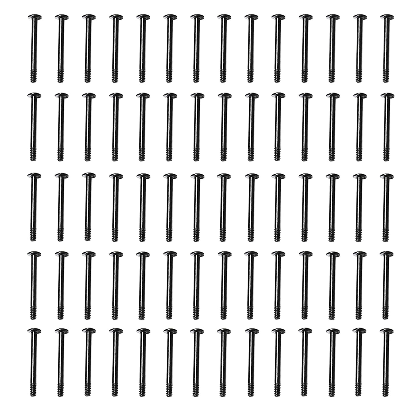 70pcs Fan Mounting Screw Radiator Water-Cooled Exhaust Fixing Black Long Screw(32x30mm)