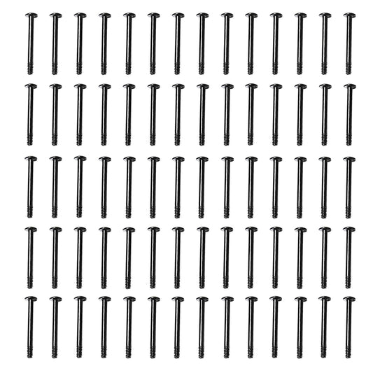 70pcs Fan Mounting Screw Radiator Water-Cooled Exhaust Fixing Black Long Screw(32x30mm)