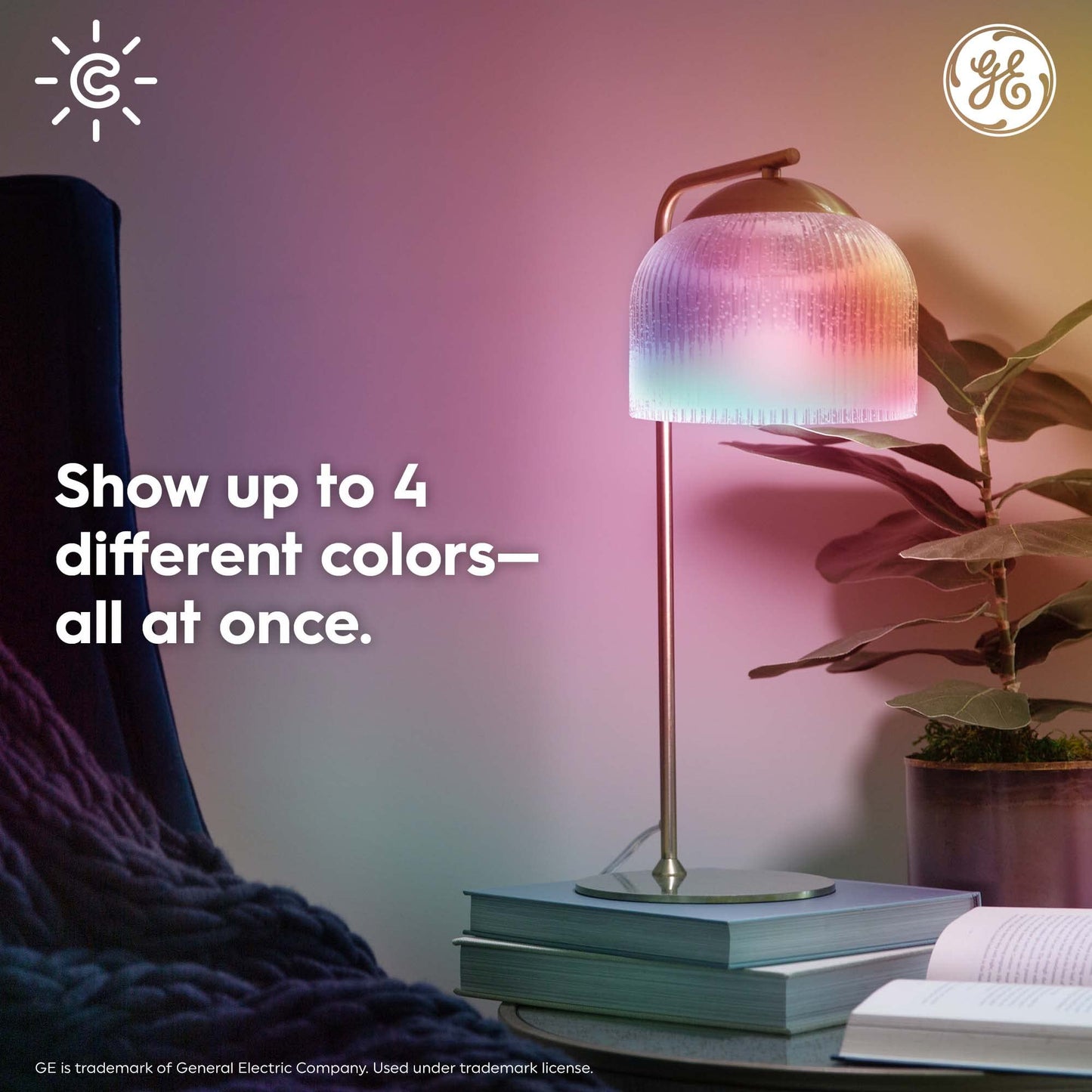 Cync GE Dynamic Effects A19 Color Changing Smart LED Bulbs, 2 Pack