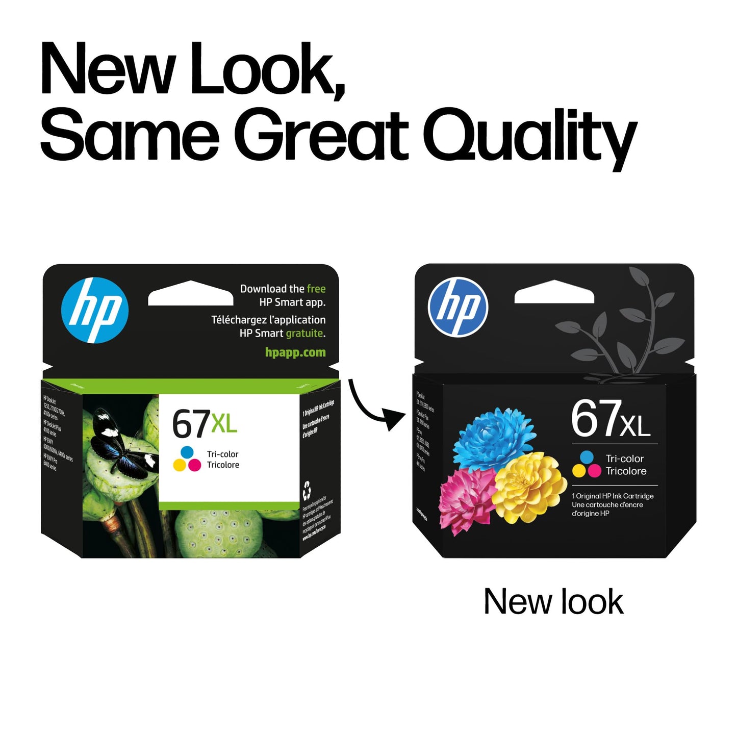 HP 67XL Tri-Color High-Yield Ink Cartridge | Works with DeskJet 1255, 2700, 4100 Series, Envy 6000, 6400 Series | Eligible for Instant Ink | 3YM58AN