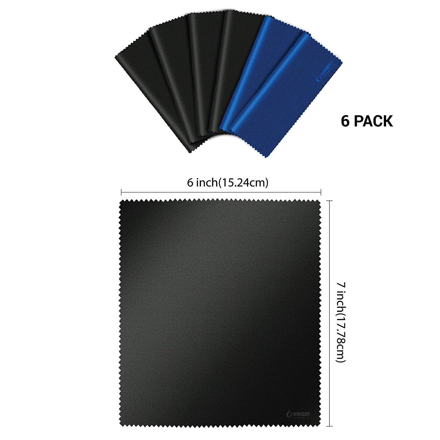 IBENZER Microfiber Cleaning Cloths for Electronics - Micro Fiber Camera Lens Cleaning Cloth, Glasses, Screens, Eyeglasses, iPad, iPhone, Cell Phone
