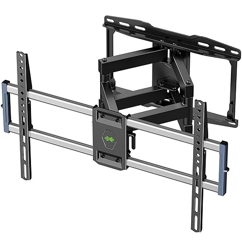 Outdoor TV Wall Mount for 47-90 Inch Television, Mount with Swivel and Tilt, Full Motion Weatherproof TV Bracket with Articulating Dual Arms, Max VESA
