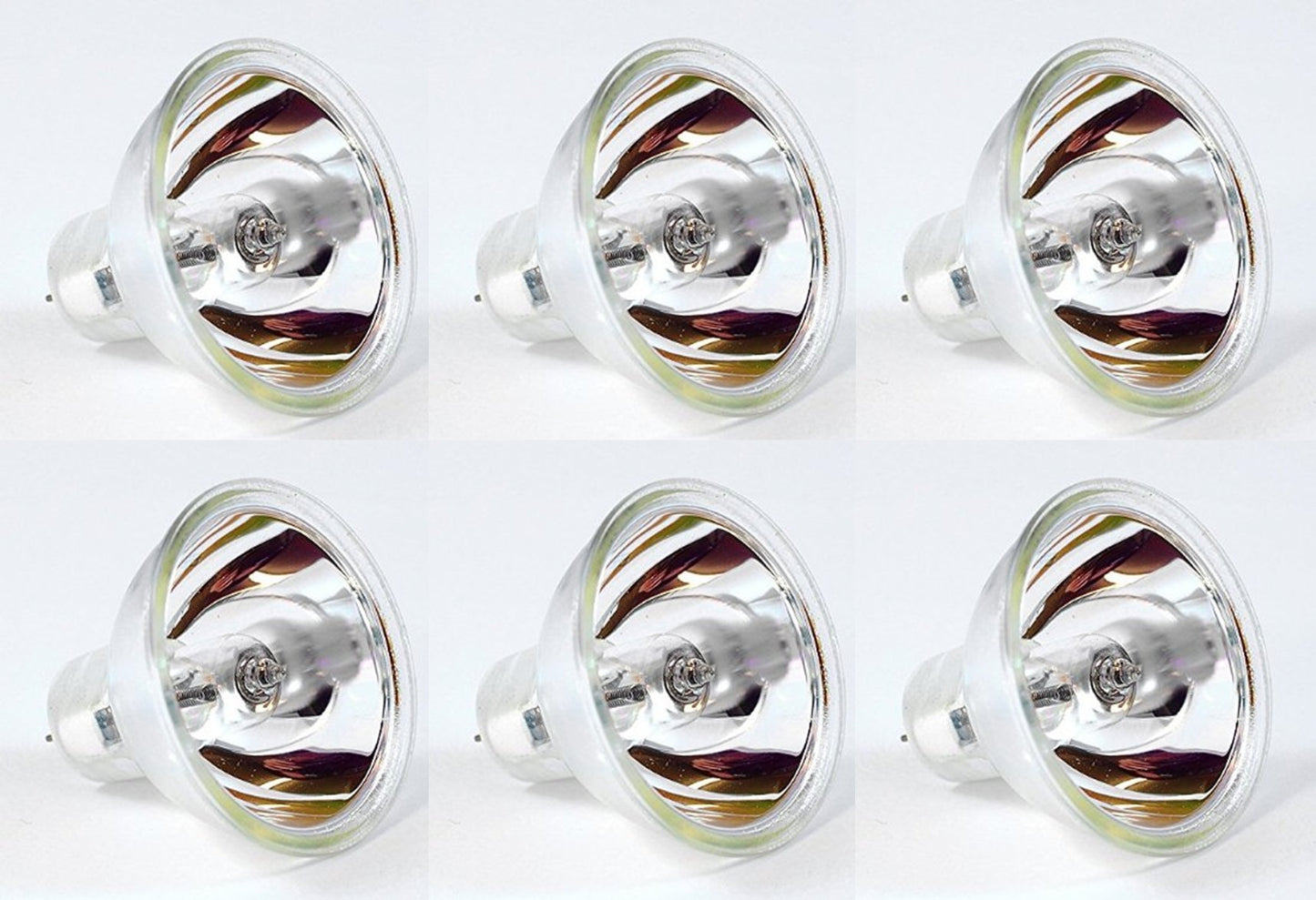 EiKO EKE Halogen Dichroic Reflector Bulb (Pack of 6), 21 Volts, 150 Watts, CC-6 Filament, 1.75"/44.5mm MOL, 2.00"/50.8mm MOD, 200 Rated Life, MR16