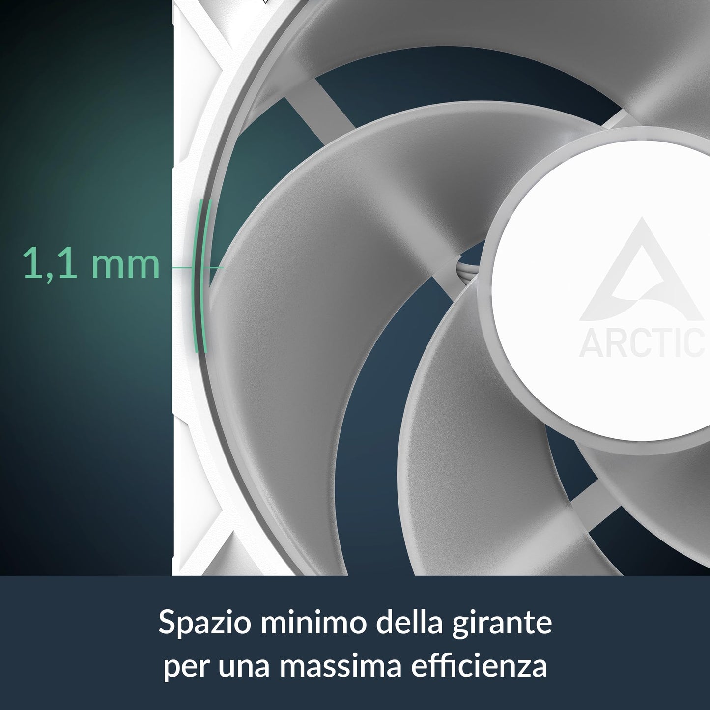 ARCTIC P12 Pro Reverse A-RGB - 120 mm Premium Fan with Reverse Airflow, PWM Fan with Y Cable Splitter, 500-3000 RPM, 0 RPM <5% PWM, 5V Digital RGB