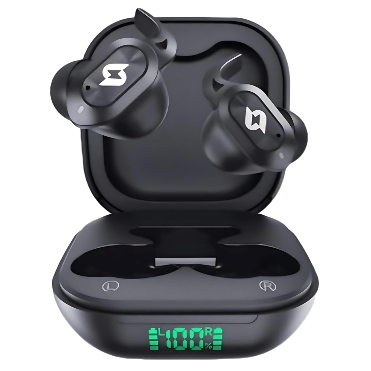 Wireless Earbuds Bluetooth Earbuds Wireless Charging Case Waterproof Headphones Built in Microphone Stereo Bass 64H Playback LED Power Display