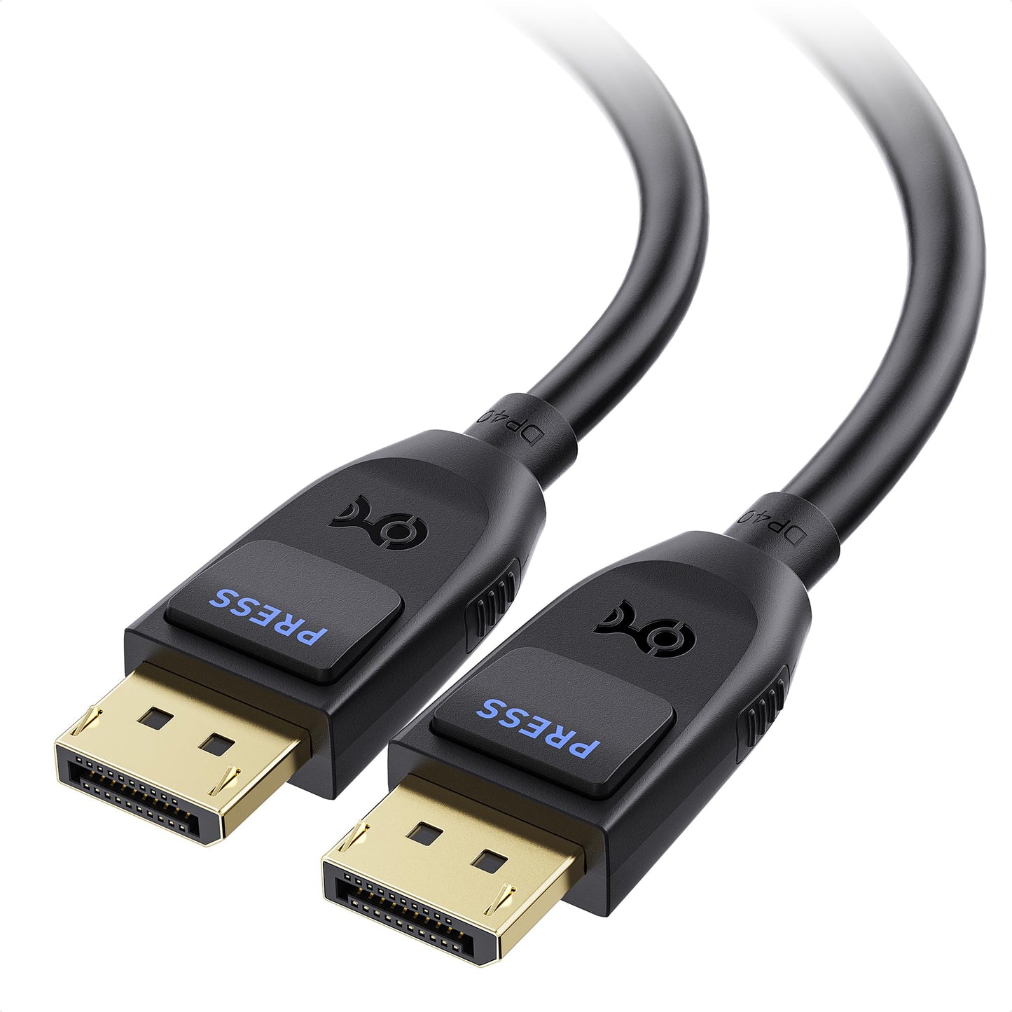 Cable Matters [VESA Certified] 40Gbps DisplayPort 2.1 Cable 2m/6.6ft, DP40 Cable 8K 120Hz, 4K 240Hz in Black with FreeSync, G-SYNC and HDR for Gaming