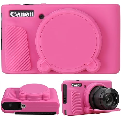 SZHSYJY Camera Case for Canon PowerShot SX740/ SX730 Digital Camera,Soft Silicone Protective Bag Removable Lens Cover,Anti-Scratch Slim Fit
