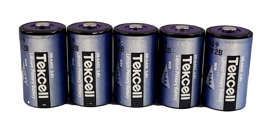 5 Tekcell SB-AA02 14250 1/2 AA 3.6 Volt Lithium Batteries
