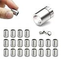 20 Pack Small Spotlight Battery Operated LED Lights, Warm White LED Wireless Miniature Spot Light for Artwork Painting,Jewelry Showcase