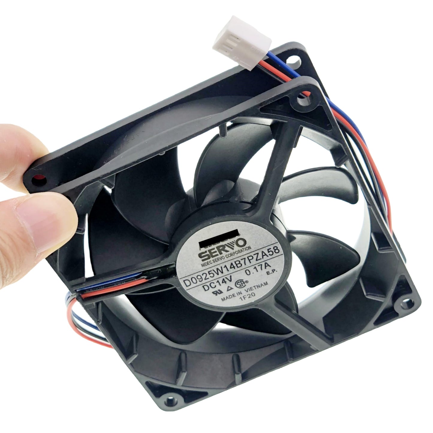 New Cooling fan for D0925W14B7PZA58 DC14V 0.17A 9225 Waterproof Silent Cooling Fan 3-Wire Size:92×92×25mm