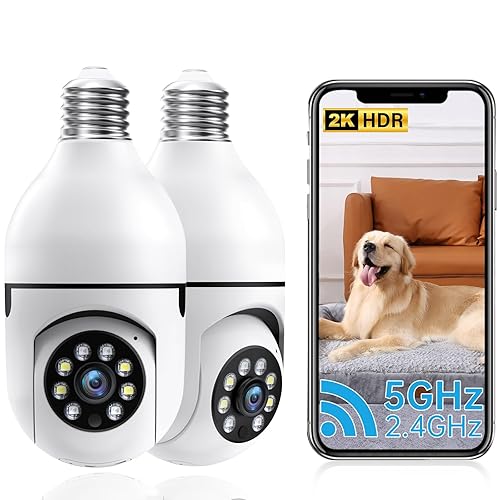 JUFLSKY Clock Camera Indoor Camera Wireless (White)