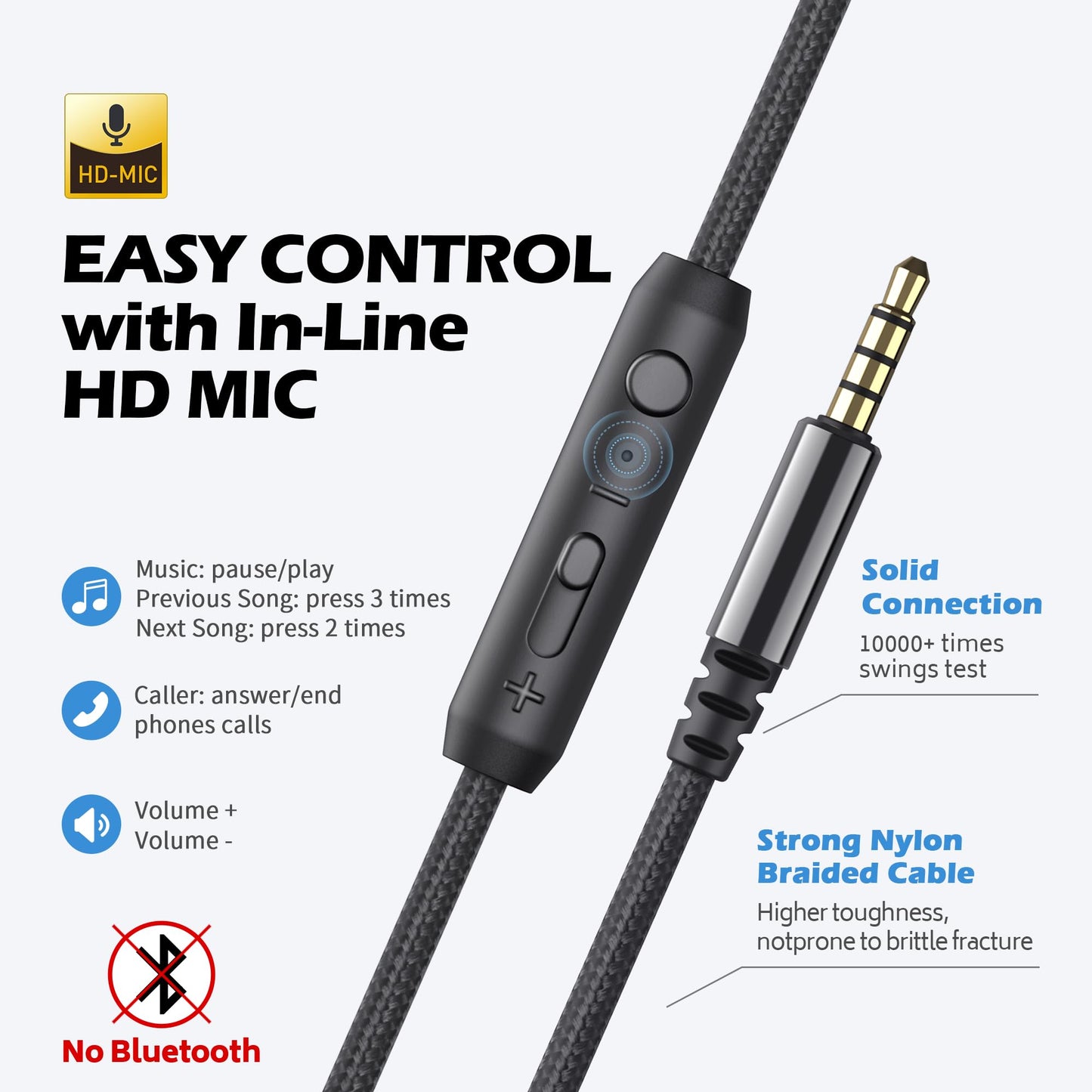AILIHEN C8 Kids Wired Headphones with Microphone for School, On Ear Headsets with Volume Control Foldable, 3.5mm Jack Computer Chromebook for Children