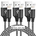 Bkayp iPhone Charger 3pack 10FT High Speed Data Sync USB Cable Long Cable Fast Charging