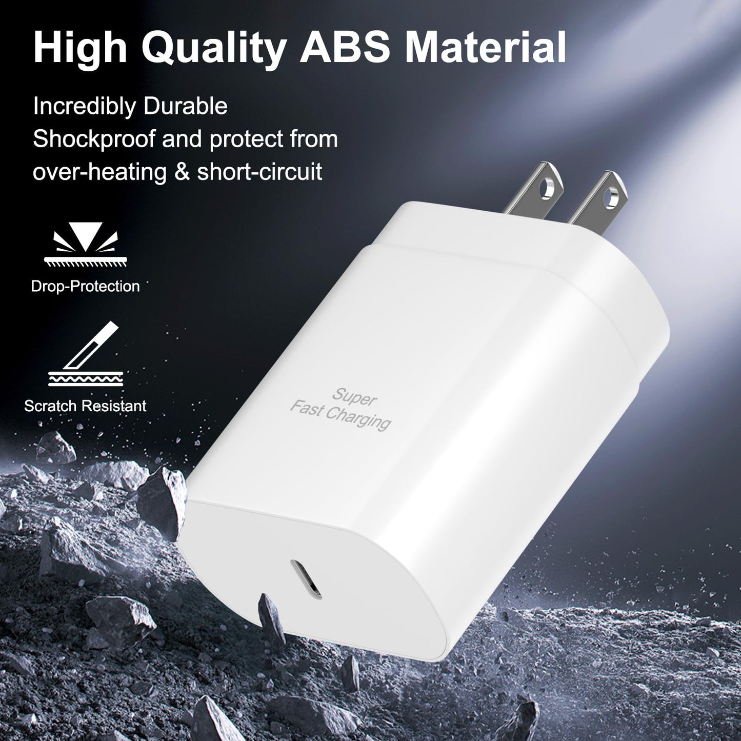 Samsung USB-C Super Fast Charging Power Adapter-25W PD Charger Block for Samsung Galaxy S26/S26 Ultra/S26+/S25 Ultra/S25/S25+/S24+/S24
