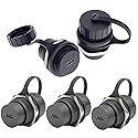 ANMBEST 5PCS USB 3.1 Type C Panel Mounting Waterproof Connector, IP67 24 Pins Female to Female PA6BG33 Housing Double Head Adapter