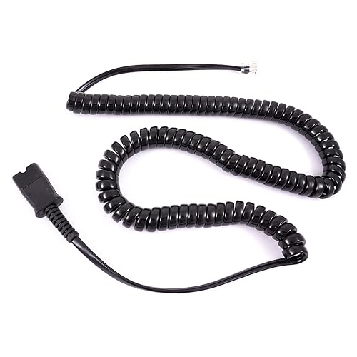 Headset Adapter U10, 26716-01 to Connect Cisco Phones' RJ9 Modular Jack for Plantronics H Series Quick Disconnect Headsets