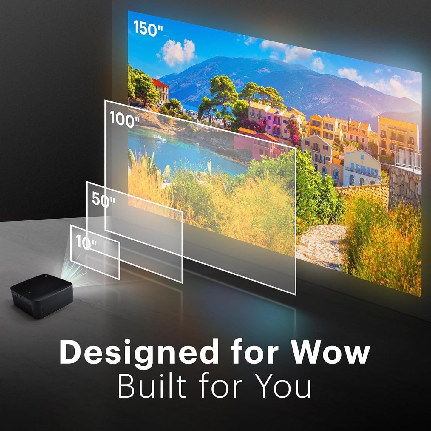 Kodak Flik X20 1080p Smart Projector, Google TV Dongle Built-In | 300 ANSI Lumens LED | Auto Focus & Keystone | HDMI & USB | Wi-Fi , Bluetooth 5.0 |