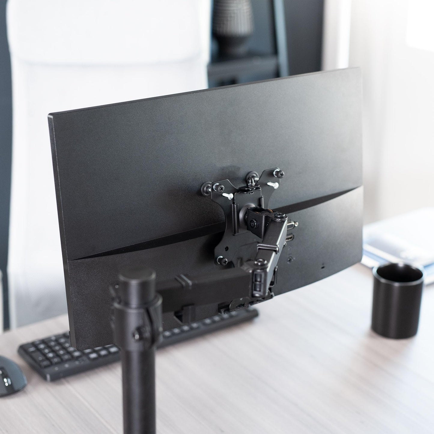 VIVO Quick Attach VESA Adapter Plate Bracket Designed for HP Pavilion Monitors 25xw, 24xw, 23xw, 22xw, 22cwa, 27cw, 25cw, 24cw, 23cw, and 22cw