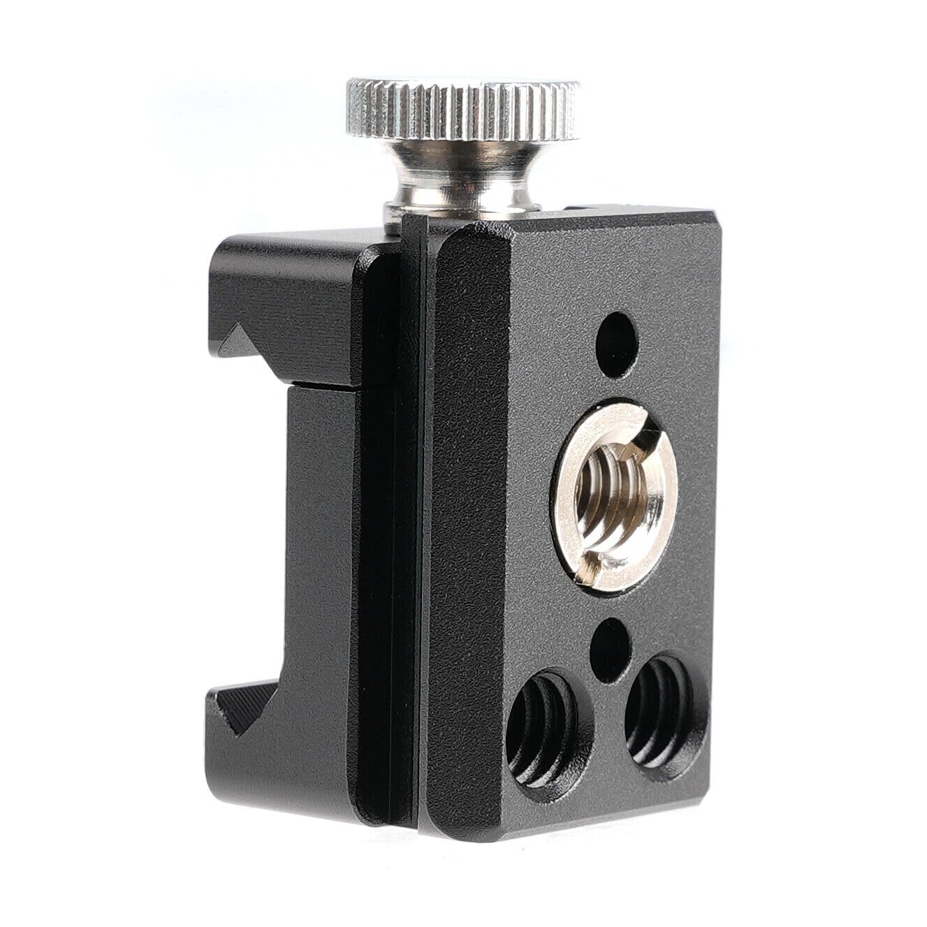 Adjustable Quick Release NATO Rail Clamp with 1/4" 3/8" ARRI Thread Location Hole for Camera Cage Monitor,Compatible with DJI Ronin RSC 2 RS3 RS3 Pro