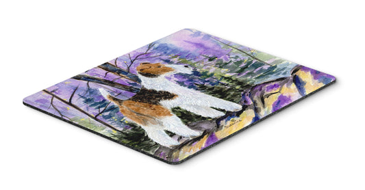 Caroline's Treasures SS8630MP Fox Terrier Mouse Pad, Hot Pad or Trivet for Home Office Gaming Working Computers Laptop Mouse Mat,Washable Large
