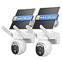 4G LTE Cellular Security Camera Outdoor, Off Grid Security Camera No WiFi Solar Powered, 360° PTZ Solar Camera Outdoor Wireless, 2K Color Night