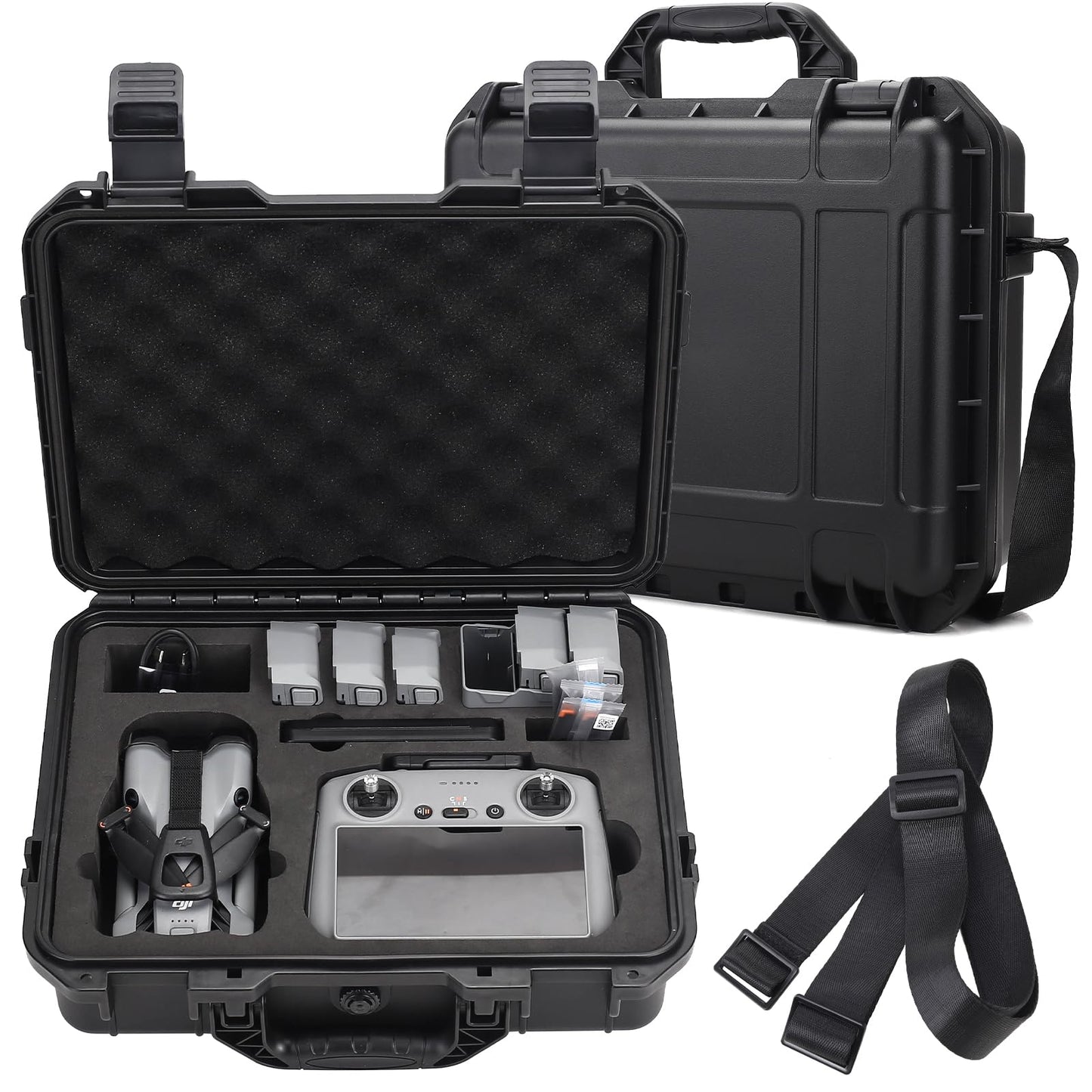 Dronside Carrying Case for DJI Mini 5 Pro, Waterproof Hard Case Compatible with DJI Mini 5 Pro Drone, RC-N/RC2 Controller, Batteries, Charging Hub
