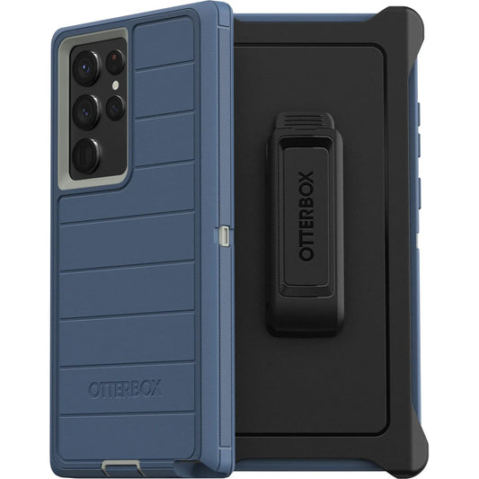 OtterBox Defender Series Case for Samsung Galaxy S22 Ultra (Only) - Holster Clip Included - Microbial Defense Protection - Non-Retail Packaging - Fort