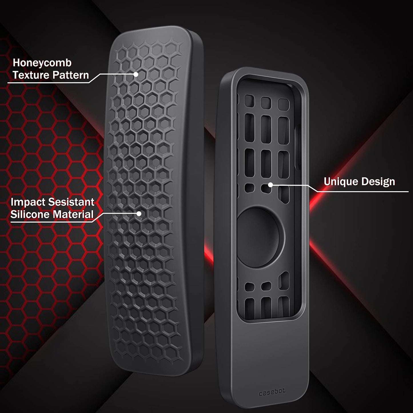 Fintie 2-in-1 Protective Case for 2021 2022 Apple TV Siri Remote and AirTag - Lightweight Anti Slip Shockproof Cover for Apple TV 4K / HD Siri Remote