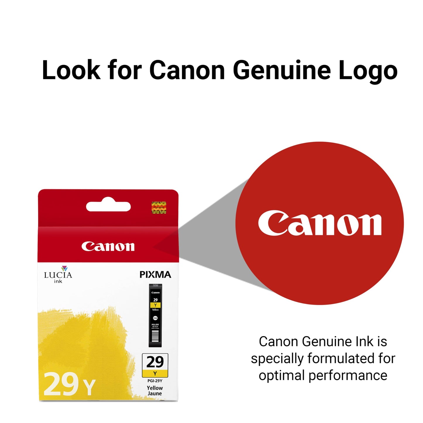 Canon PGI-29 Genuine Yellow Ink Tank, Compatible with PIXMA PRO-1 Printers