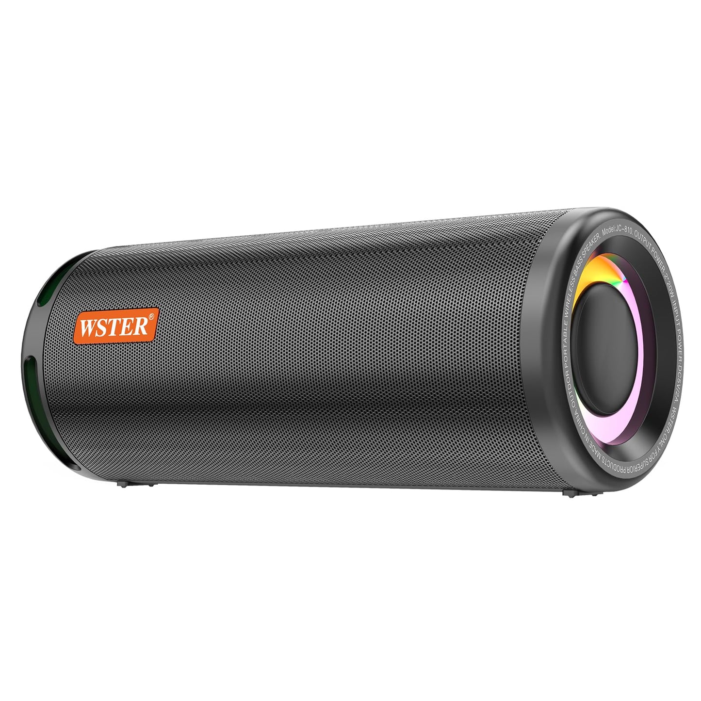 WSTER WS-810 Bluetooth Speaker with HD Sound, Portable Wireless, Output Power 40W*2, TWS Pairing, BT5.3, Supports FM and TF Input,