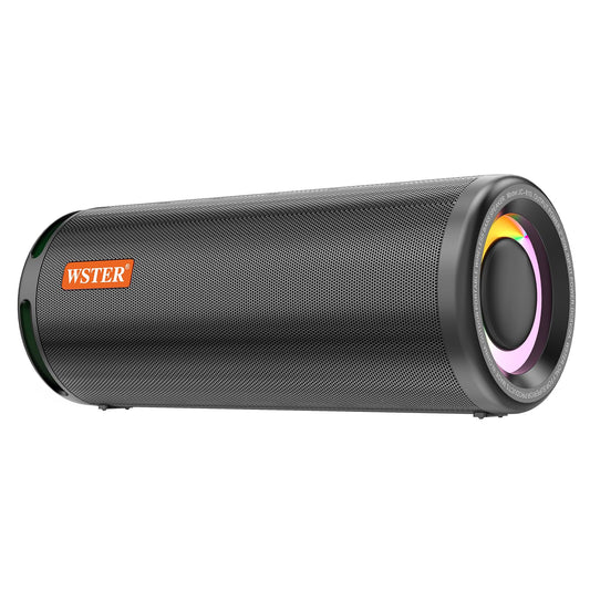 WSTER WS-810 Bluetooth Speaker with HD Sound, Portable Wireless, Output Power 40W*2, TWS Pairing, BT5.3, Supports FM and TF Input,