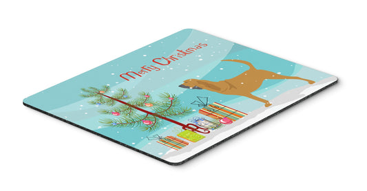 Caroline's Treasures BB2902MP Bloodhound Merry Christmas Tree Mouse Pad, Hot Pad or Trivet for Home Office Gaming Working Computers Laptop Mouse